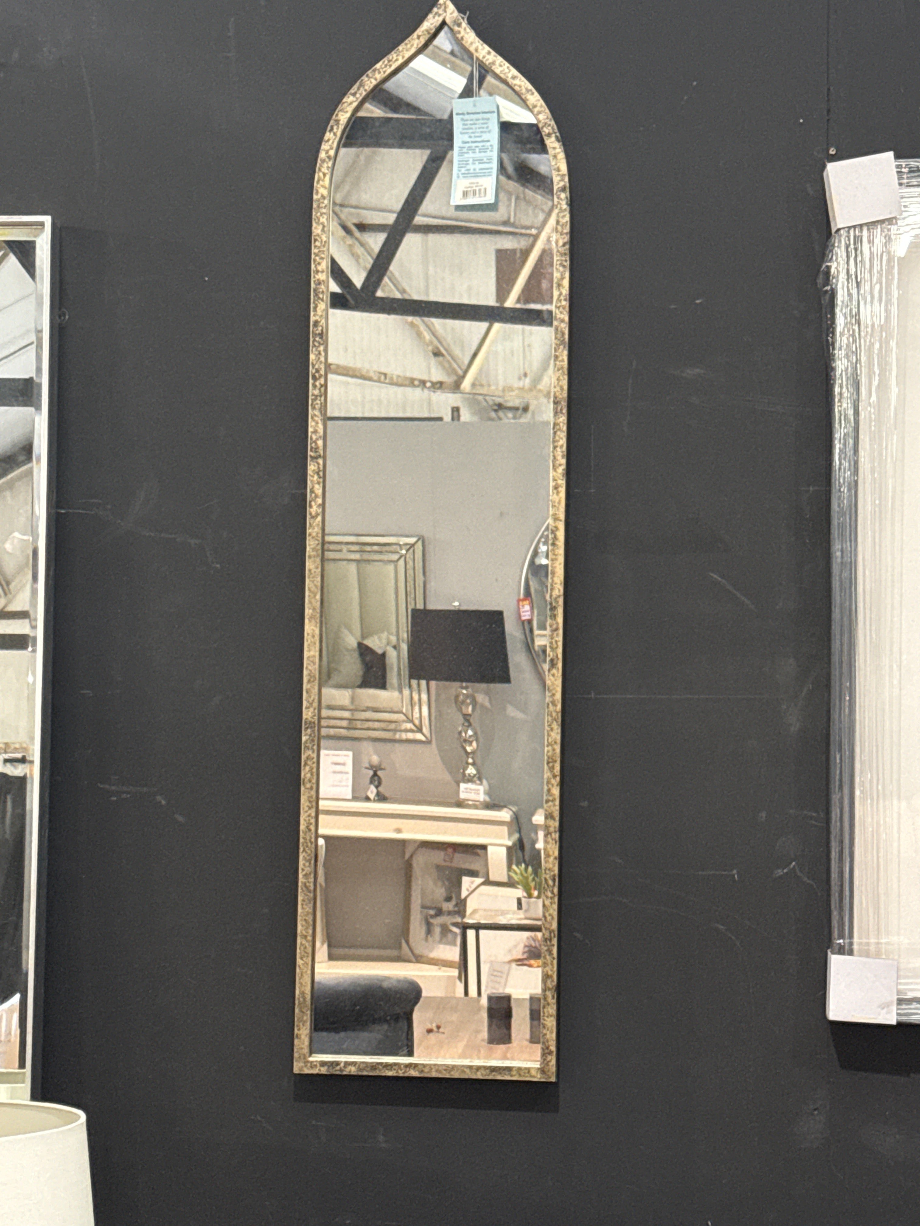 Aura Moroccan fabulous style mirror with brushed gold frame clearance offer