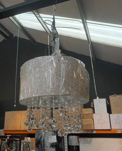 Glitz SilverGlitter  Versailles Ceiling light CLEARANCE OFFER Collection only
