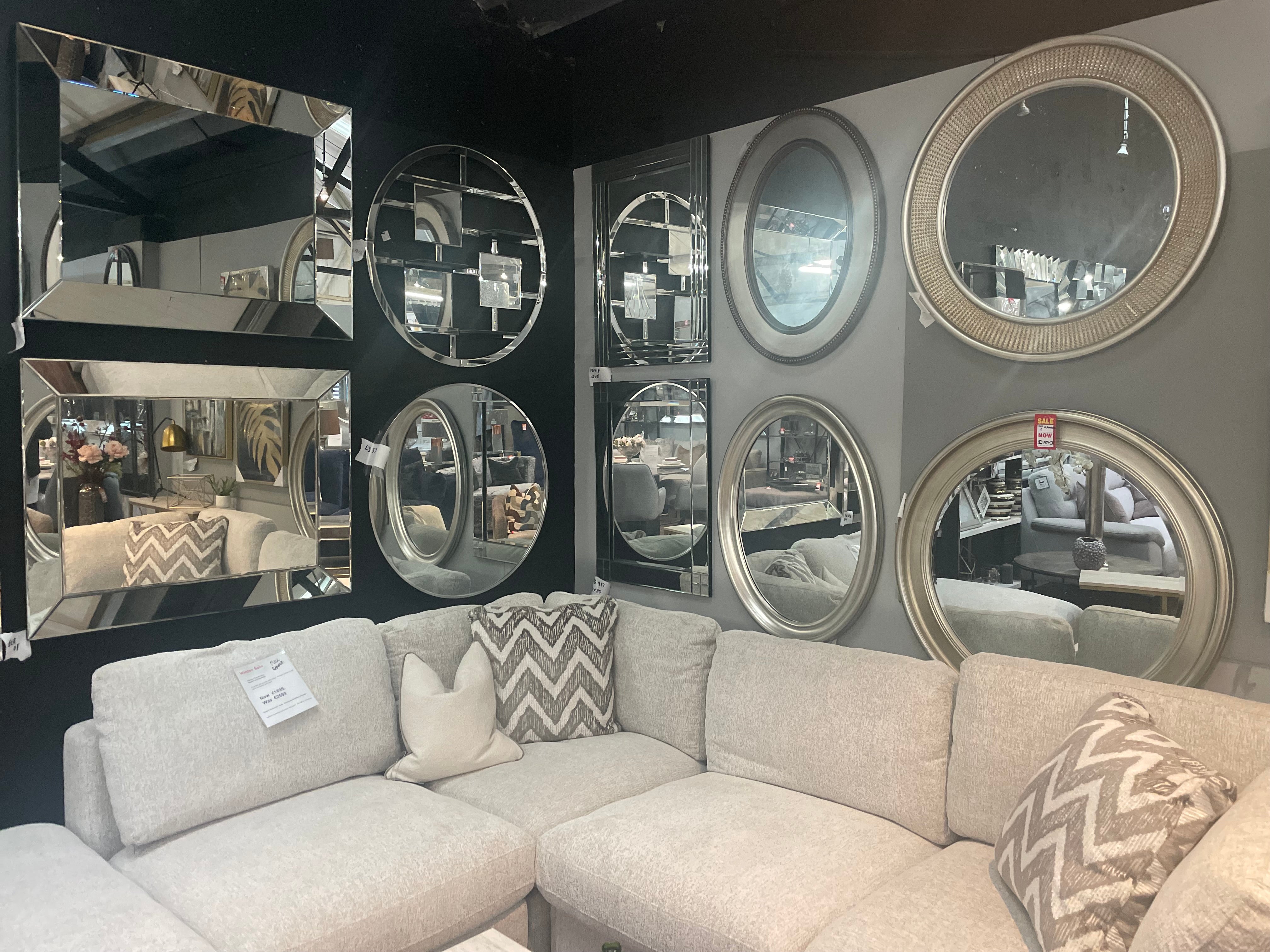 Mirrors on Disposal Sale Offer in our outlet store . Purchase Instore only. Check out our images here
