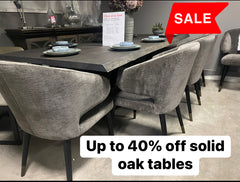 Sardinia Solid  Oak Large Dining Table last one save up to 40% view Instore to purchase