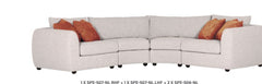 Serene modular sofa  in natural fabric special deal 3 models to order