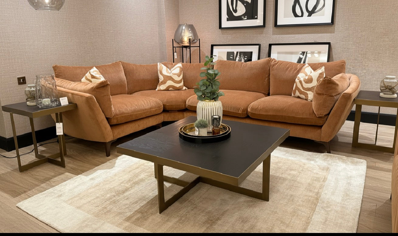 Corner Sofa Elton by Whitemeadow  ex showroom view to purchase save  over 30% off