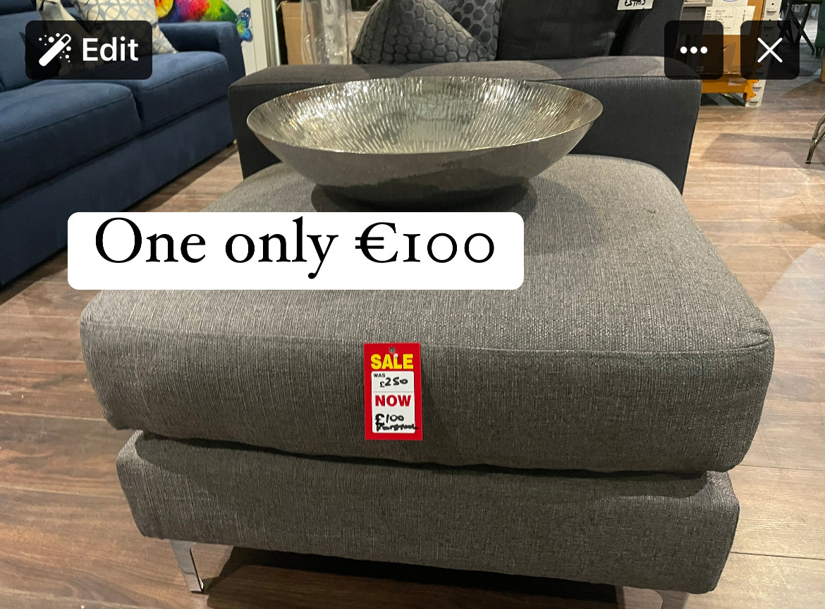 Vivaldi 3 seater  charcoal grey . CLEARANCE in warehouse sold as seen NOW HALF PRICE !