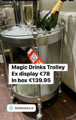 1 only ex-display October Magic drinks trolley  / side table available Instore only .sold as seen