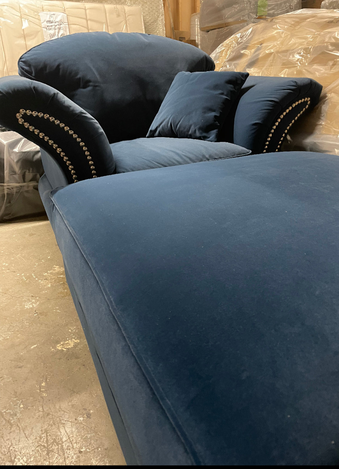 Bellini 1 seaters with spill resistant velvet  fabric  last one on clearance offer Instore only