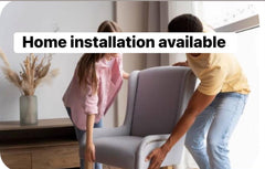 Home installation Service available upon request