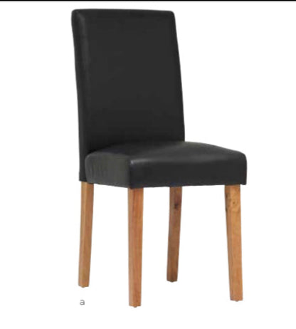 Portman Leather chairs black leather set of 2 for only €95 for collection