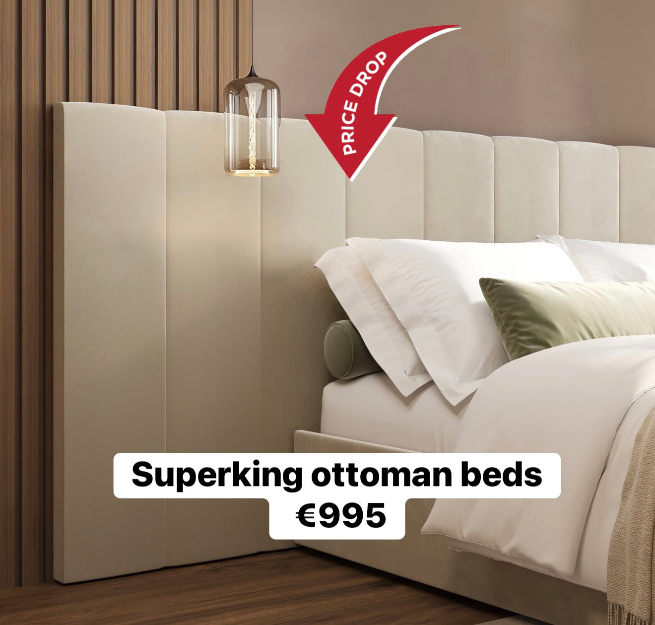 Delta low line superking with ottoman ex showroom sale