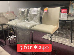 Irma Elis taupe cream  stools almost HALF PRICE   Disposal  for collection sold as seen