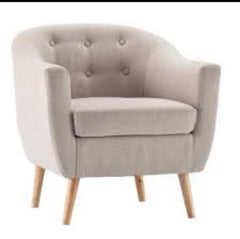 Farrelly tub chair in cream Last one ! clearance offer instore only