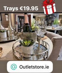 Fabulous ! Roman Numeral Mirrored Trays up to 60% off ! Instore only . Reserve now