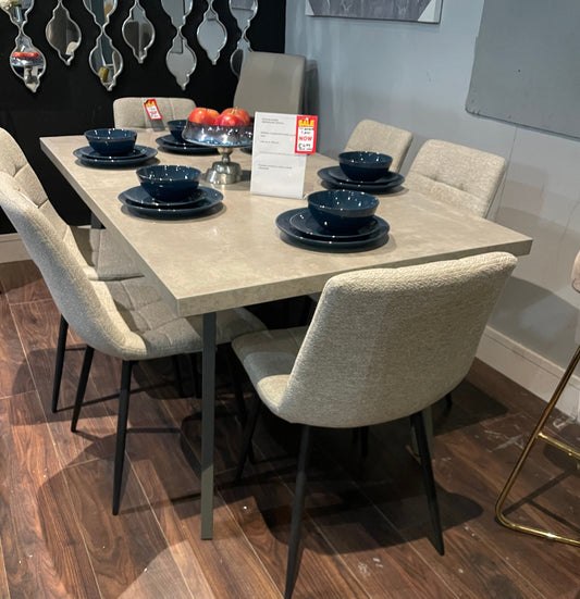 Amalfi extending dining table 160+40 cm , ex display  on clearance. Buy instore only