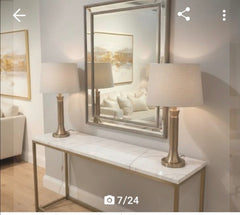Susanne  Gold and Cream console table special  clearance deal. free delivery or pick up and get €30 gift card