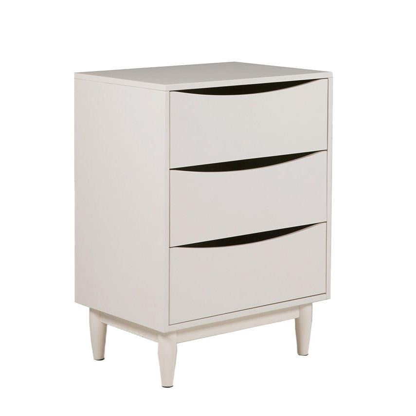3 drawer bedroom chest in white or grey reduced .