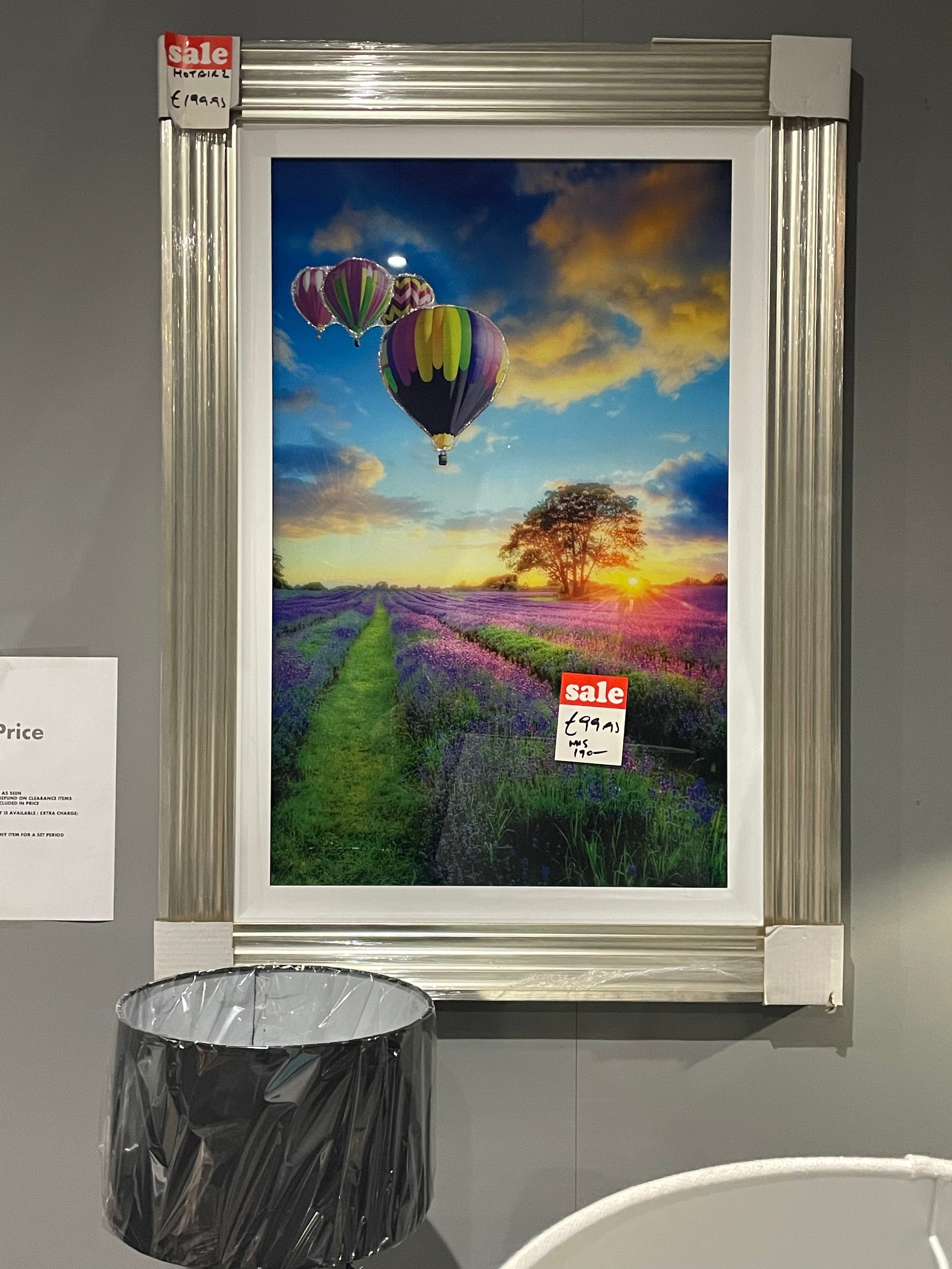 Hot Air framed pictures . CLEARING  LESS THAN HALF PRICE ! For collection