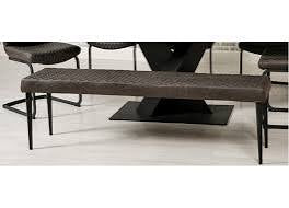 Charlie contemporary faux leather dining  bench and chairs   reduced for instore purchase only