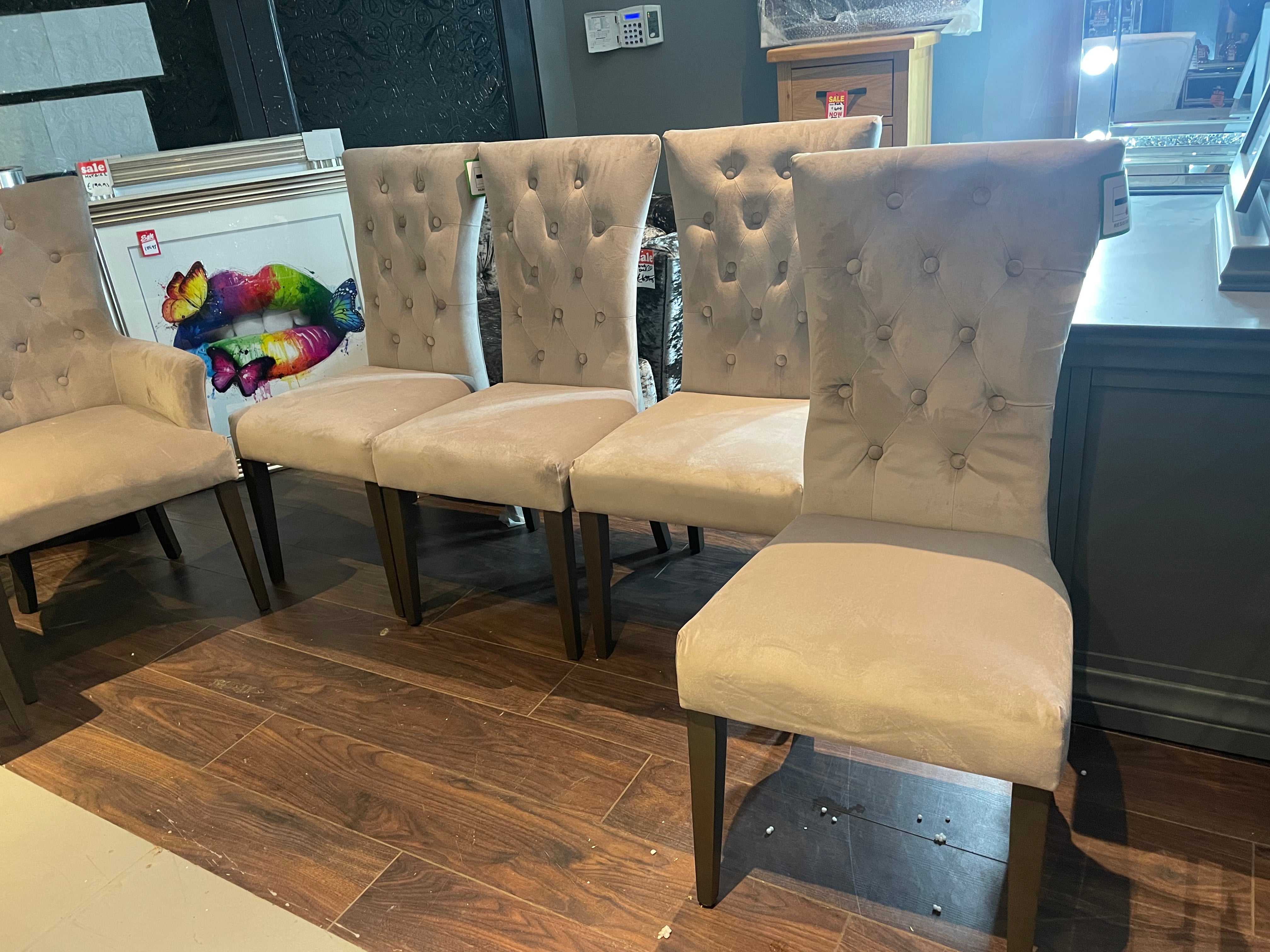 Pembroke dining chair taupe set of 4  reduced,  order IN STORE