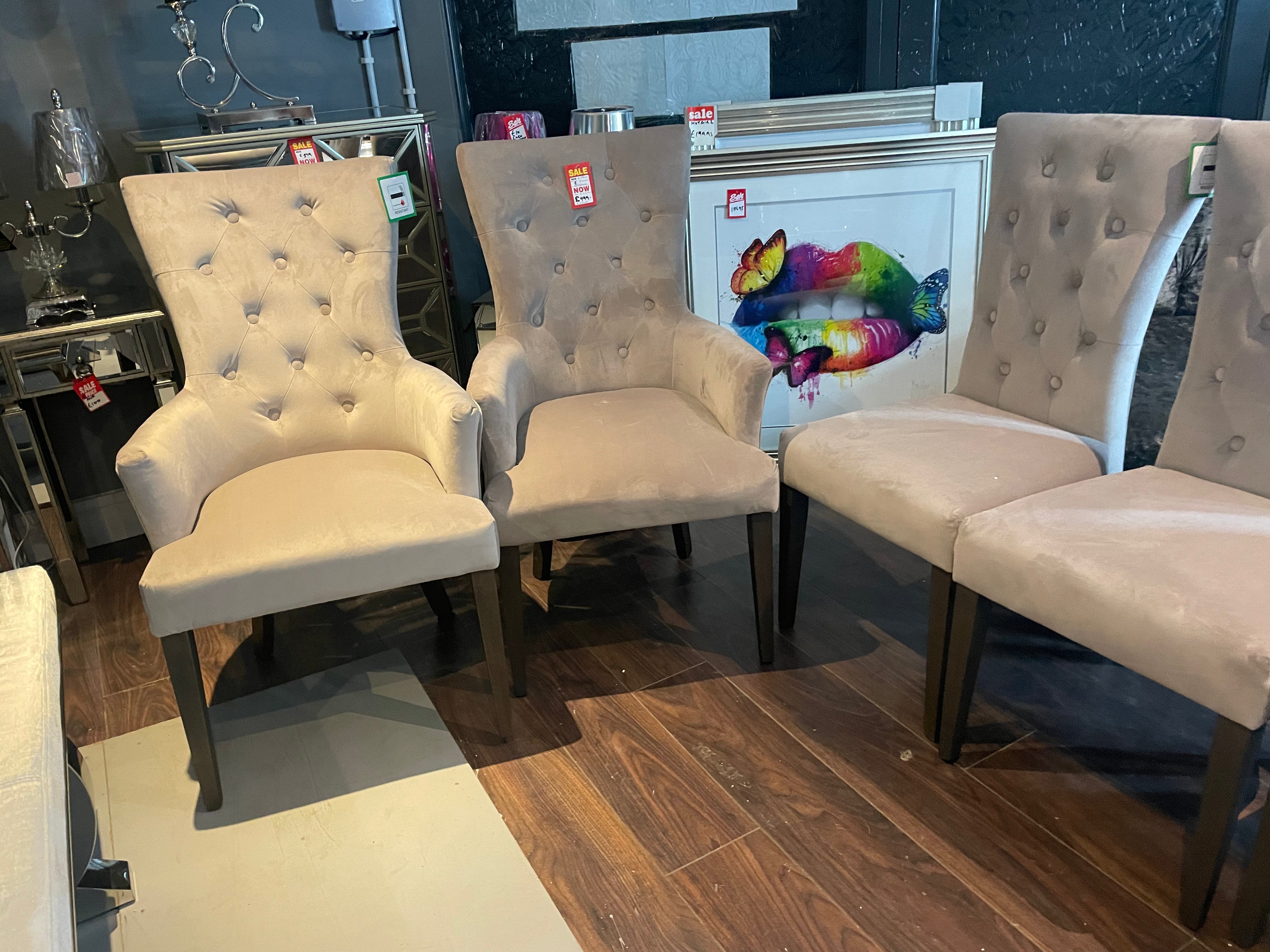 Pembroke dining chair taupe set of 4  reduced,  order IN STORE