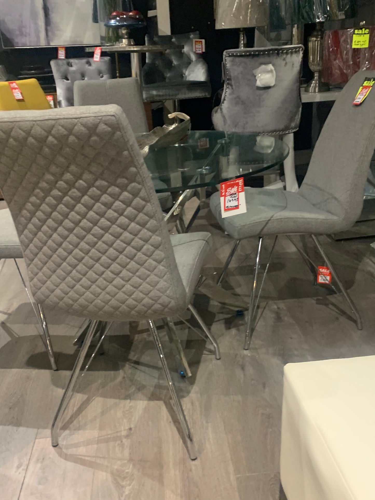 Louis 160cm dining table in white CLEARANCE price . Pay Instore only