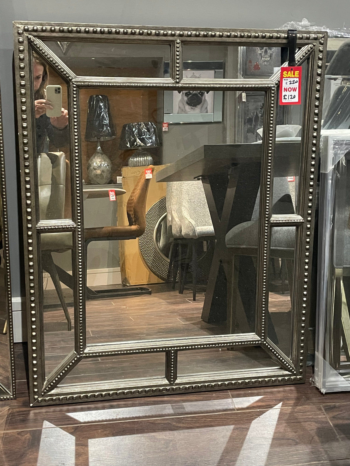 Lawson Rectangle  Champagne Mirror ex showroom  last one