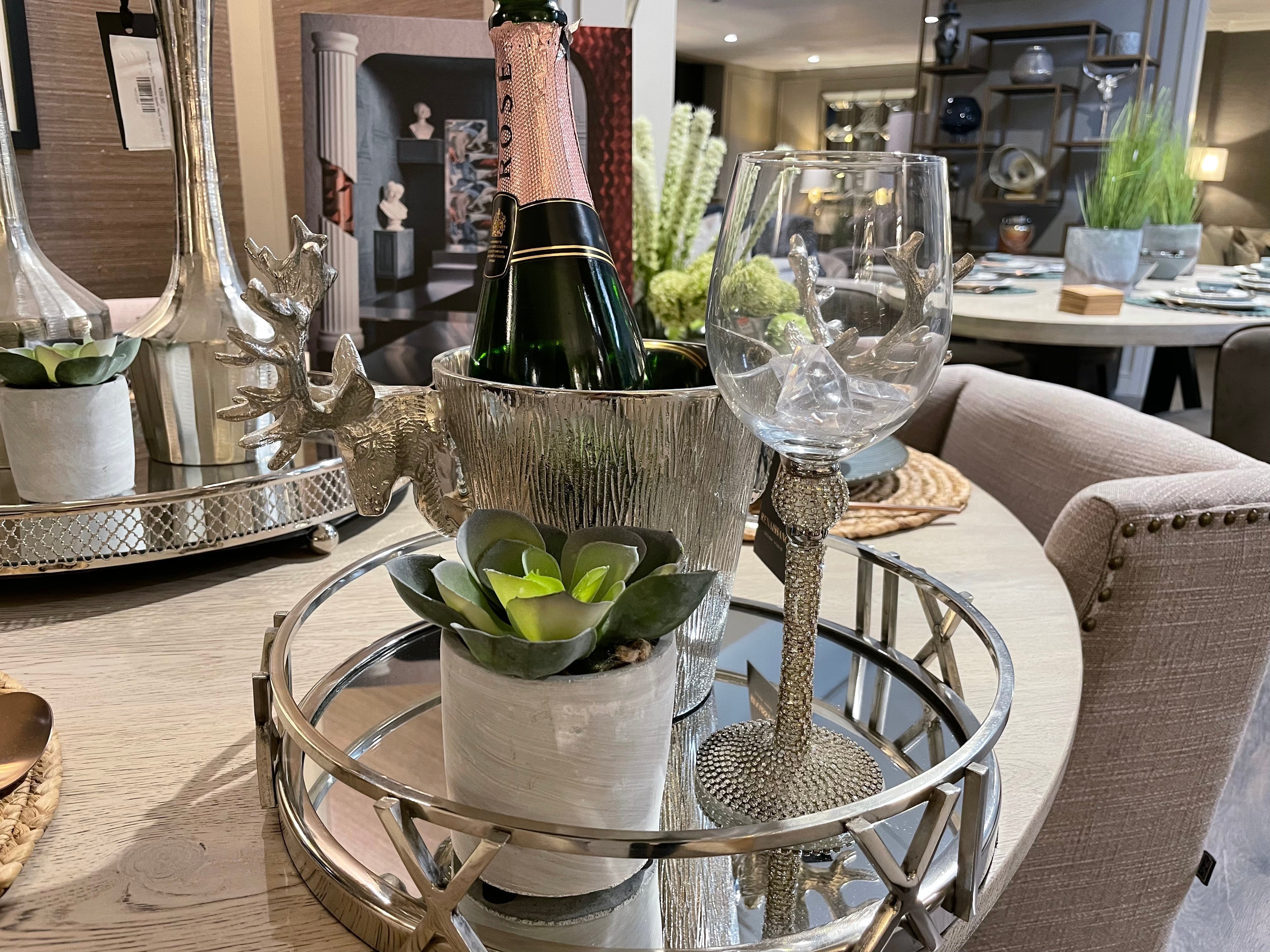 Large  stunning  Roman Numeral Metal Mirrored Tray reduced by up to 60% collect only Instore