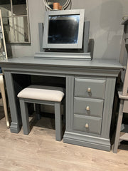 Montpelier dressing table with 3 drawers mirror and stool Instore purchase only