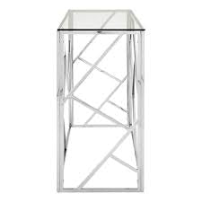 Allure  Louis chrome console table reduced clearance offer