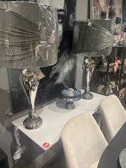 Large statement lamp w shade disposal sale Instore only