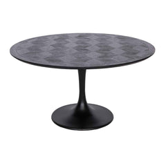 Blax large 140 cm  black  round dining table REDUCED CLEARANCE LAST 1