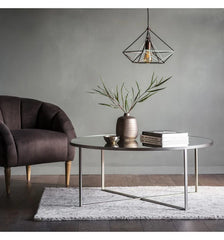 Torrence round ex display contemporary coffee table fabulous ! Instore purchase  only as disposal sale