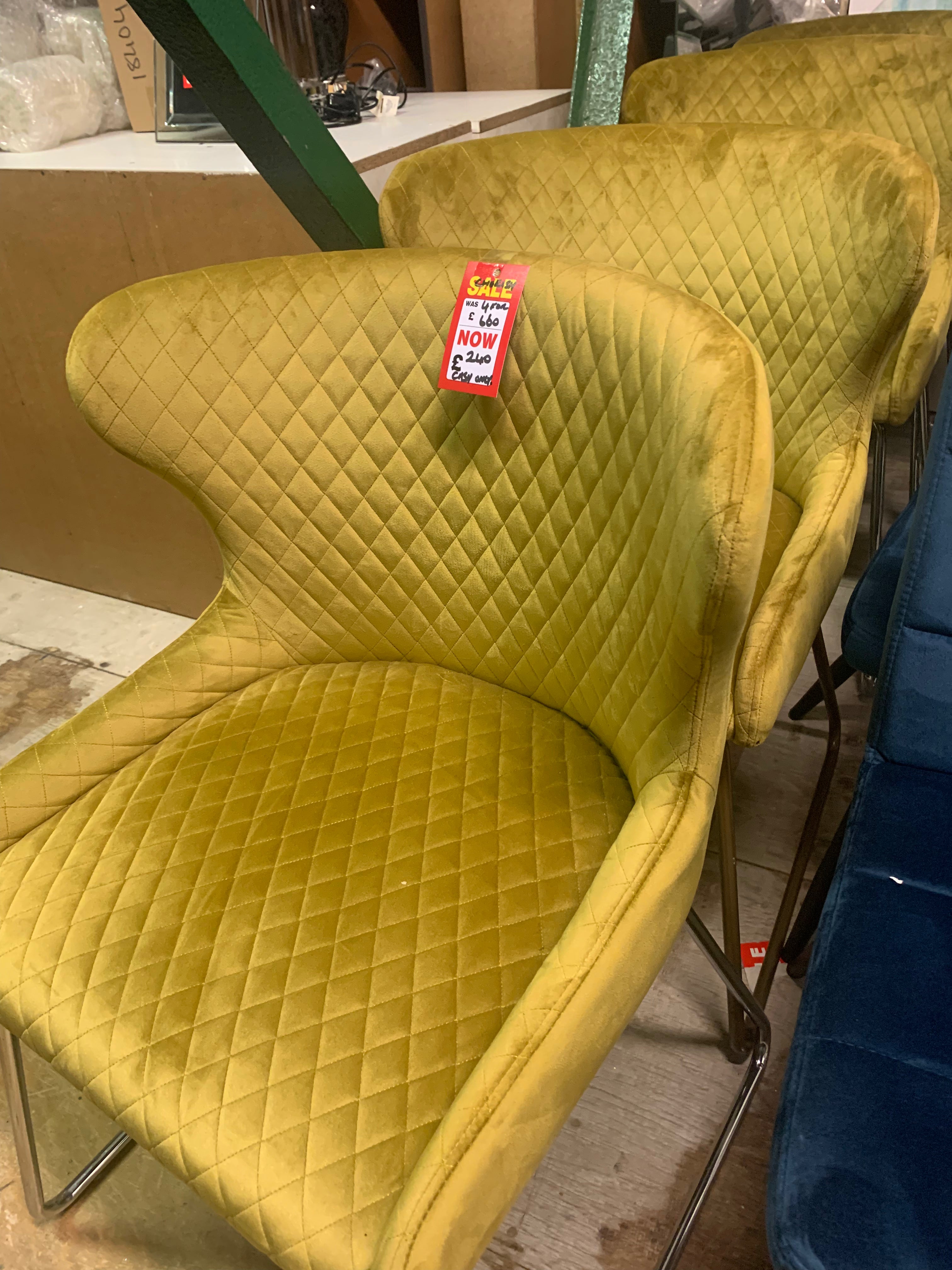 Signature Carla   dining chairs for collection only .Selling off on disposal sale