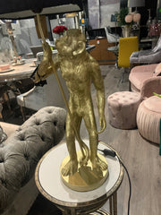 Monkey table lamp with black shade collection only