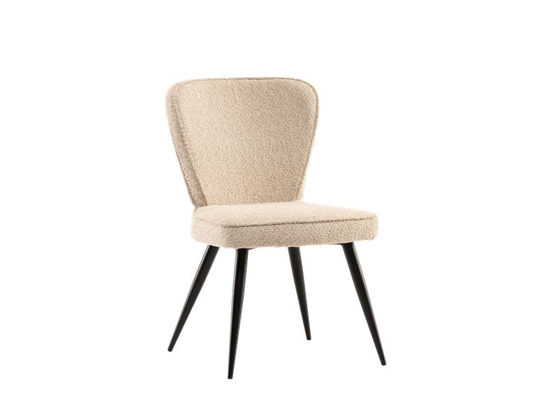 Flavia Dining Chair in black or ash linen  Instore