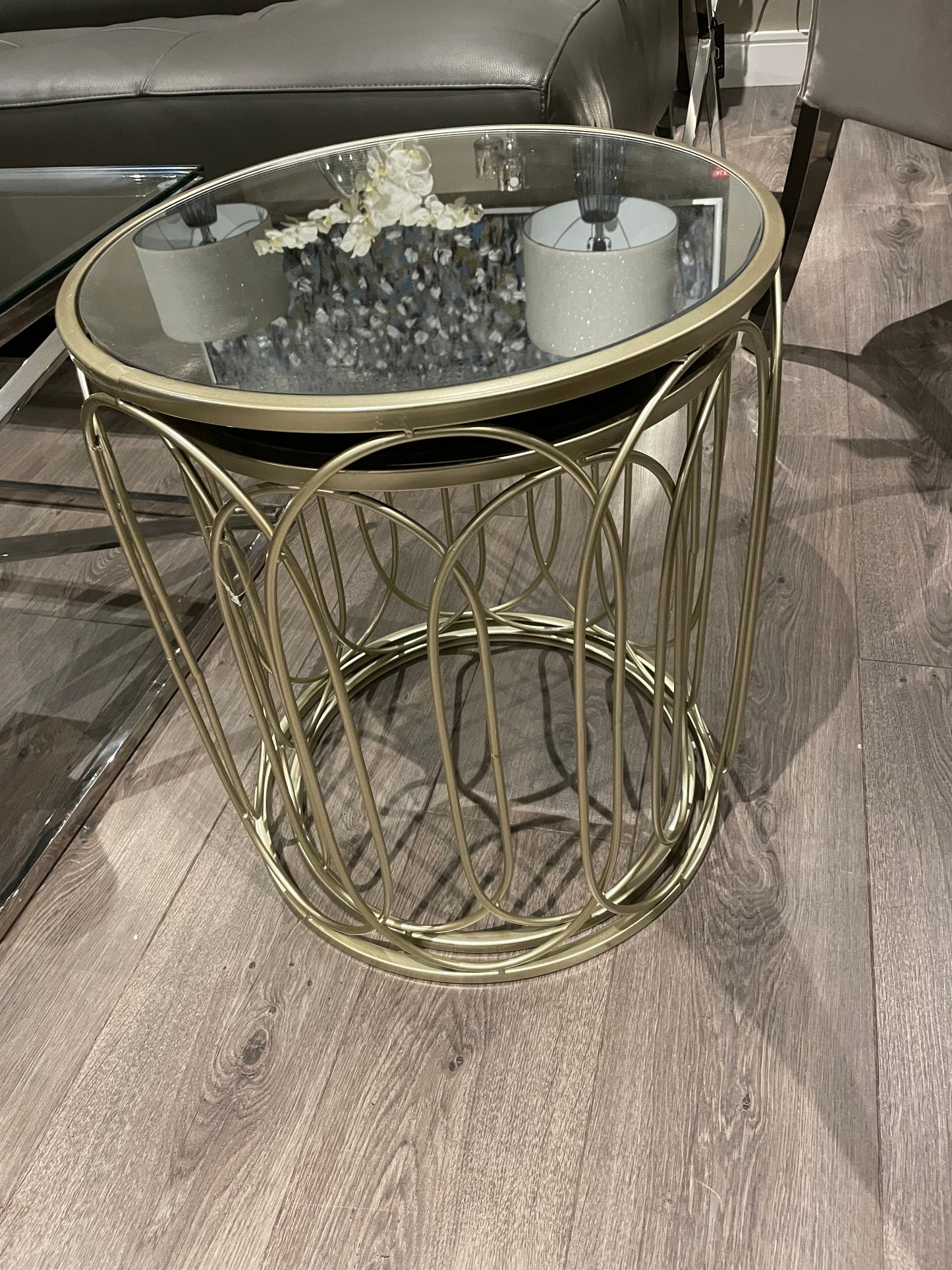 Kirk Nest of tables in champagne gold reduced For collection