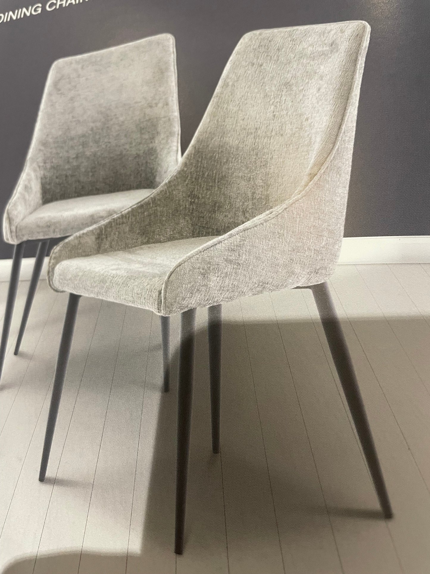 New Mallory  Dining Chair  boucle  set  of 6 available Instore  for collection