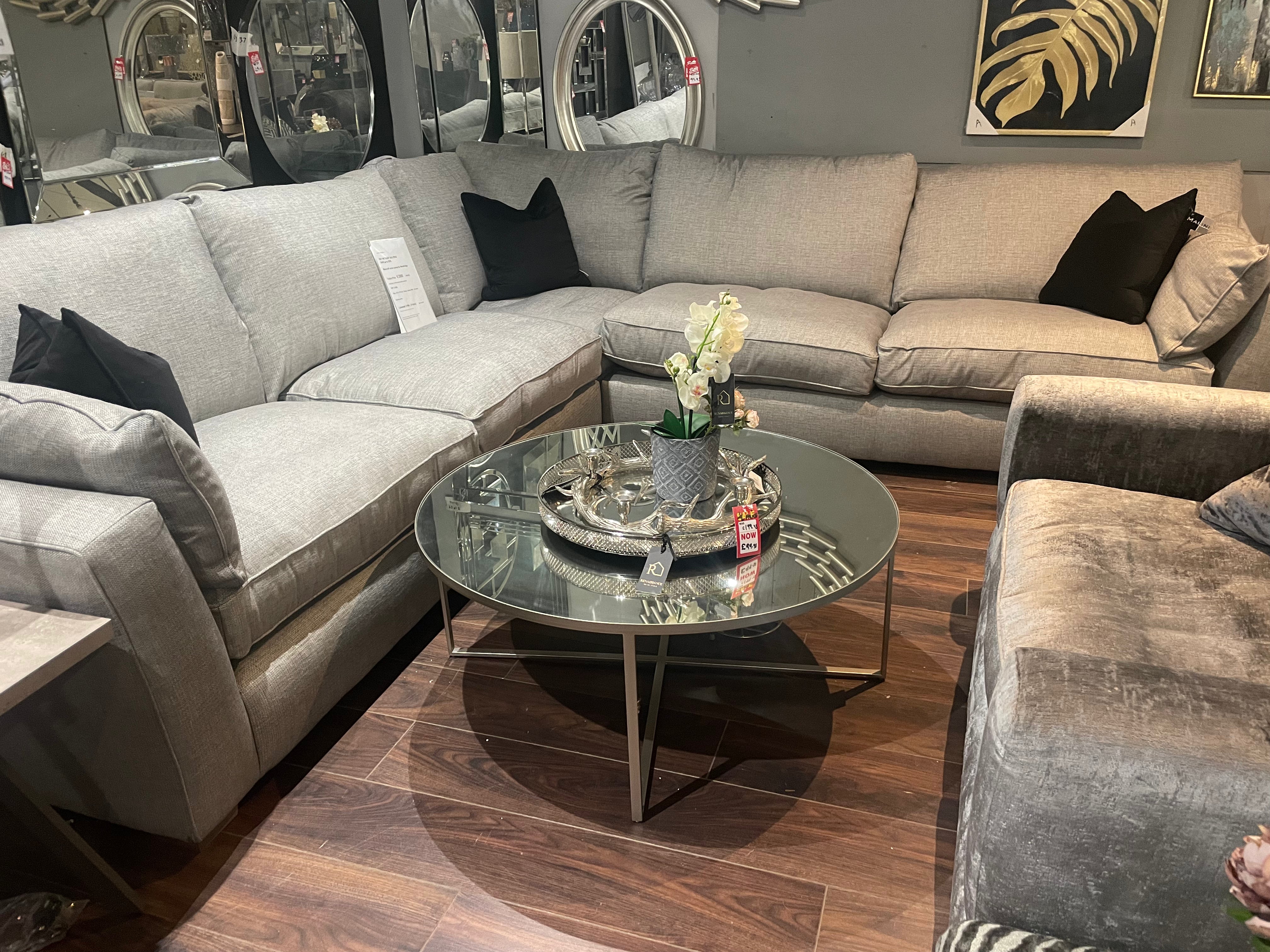 Maxwell custom made XL modular corner  sofas  in stock on display REDUCED save €1500