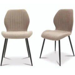 Conway  dining chair in neutral water repellant stone colour fabric