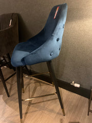 Avanza Fargo Bar Stools  with gold caps .Navy or grey almost half price pop instore to purchase  in outlet store. No exchange