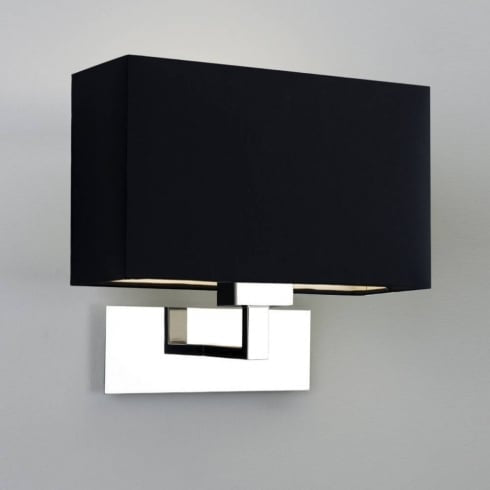 Coach House Wall light with black shade clearance