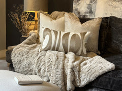 Moneypenny black tied front bow cushions reduced