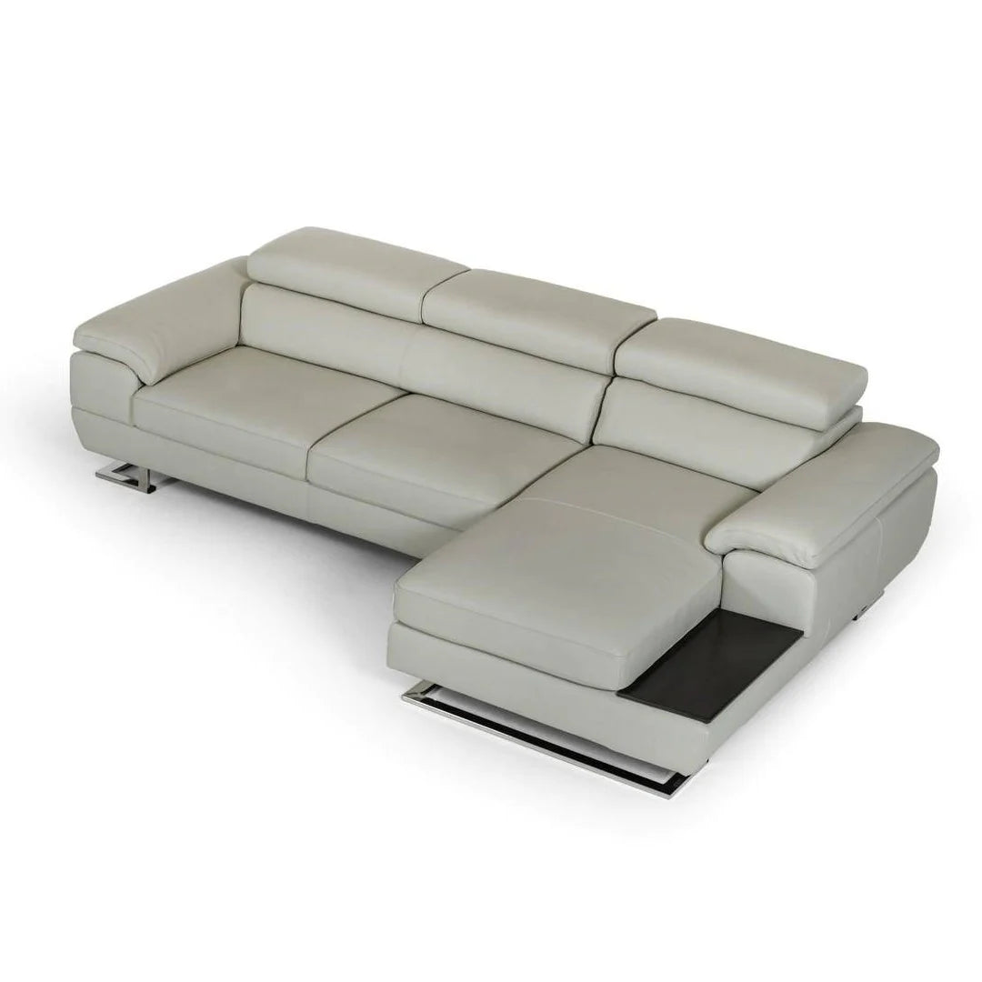 Invictus Finest italian leather sofa Chaise plus 3 seater  with  electrics.