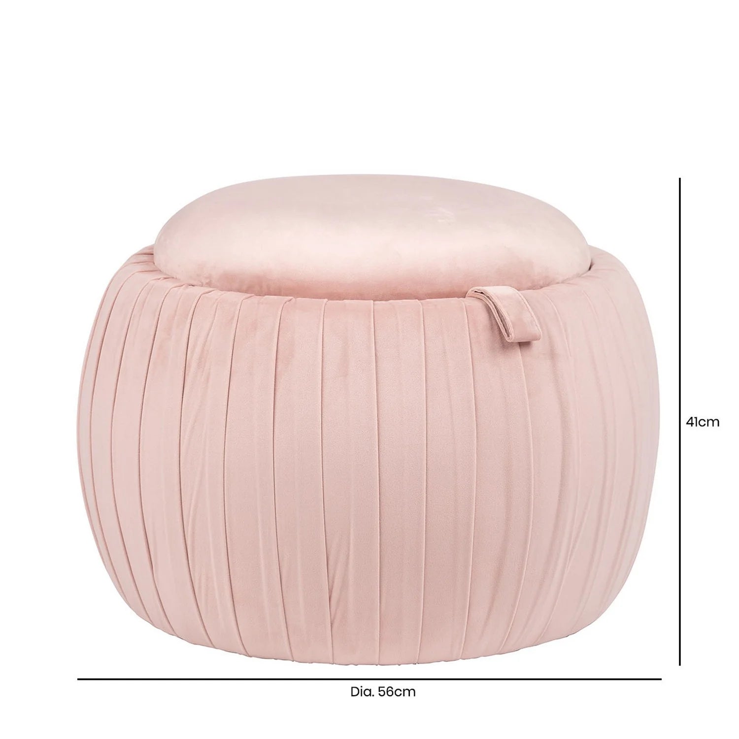 Blush pink storage hamper pouffe stool  instore clearance for collection no exchange