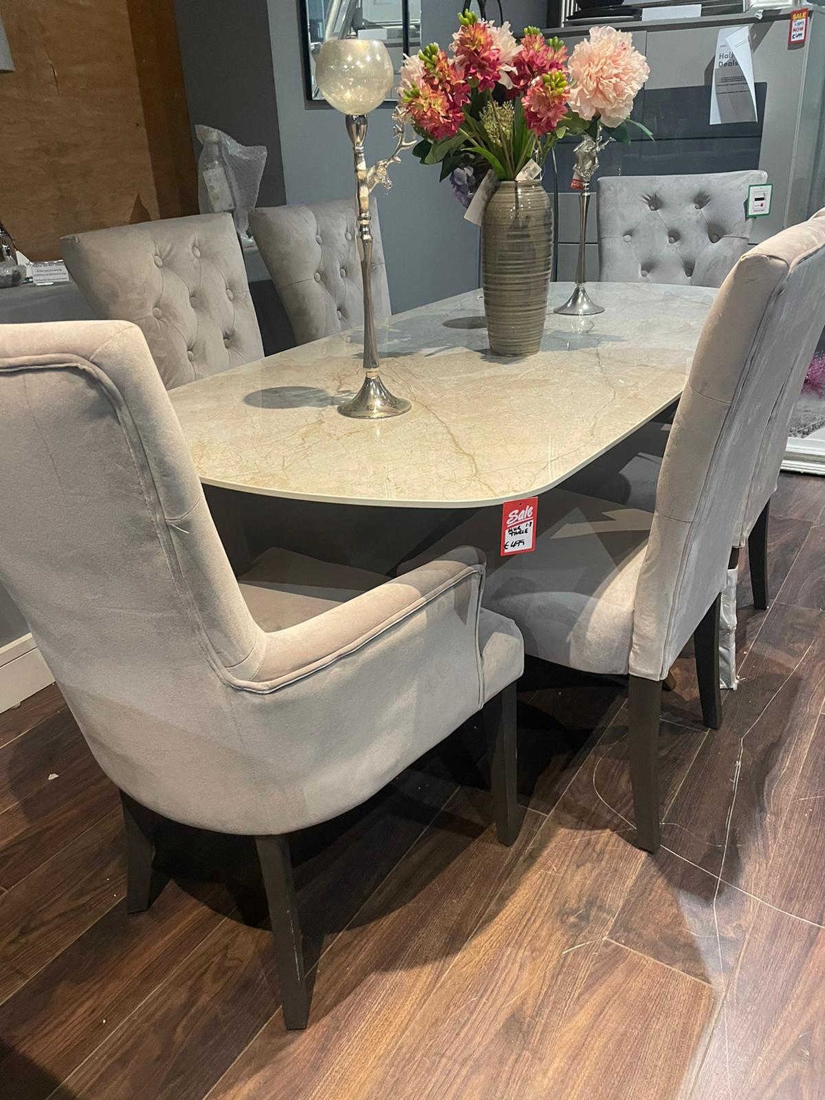 Pembroke   taupe carver dining armchair taupe reduced