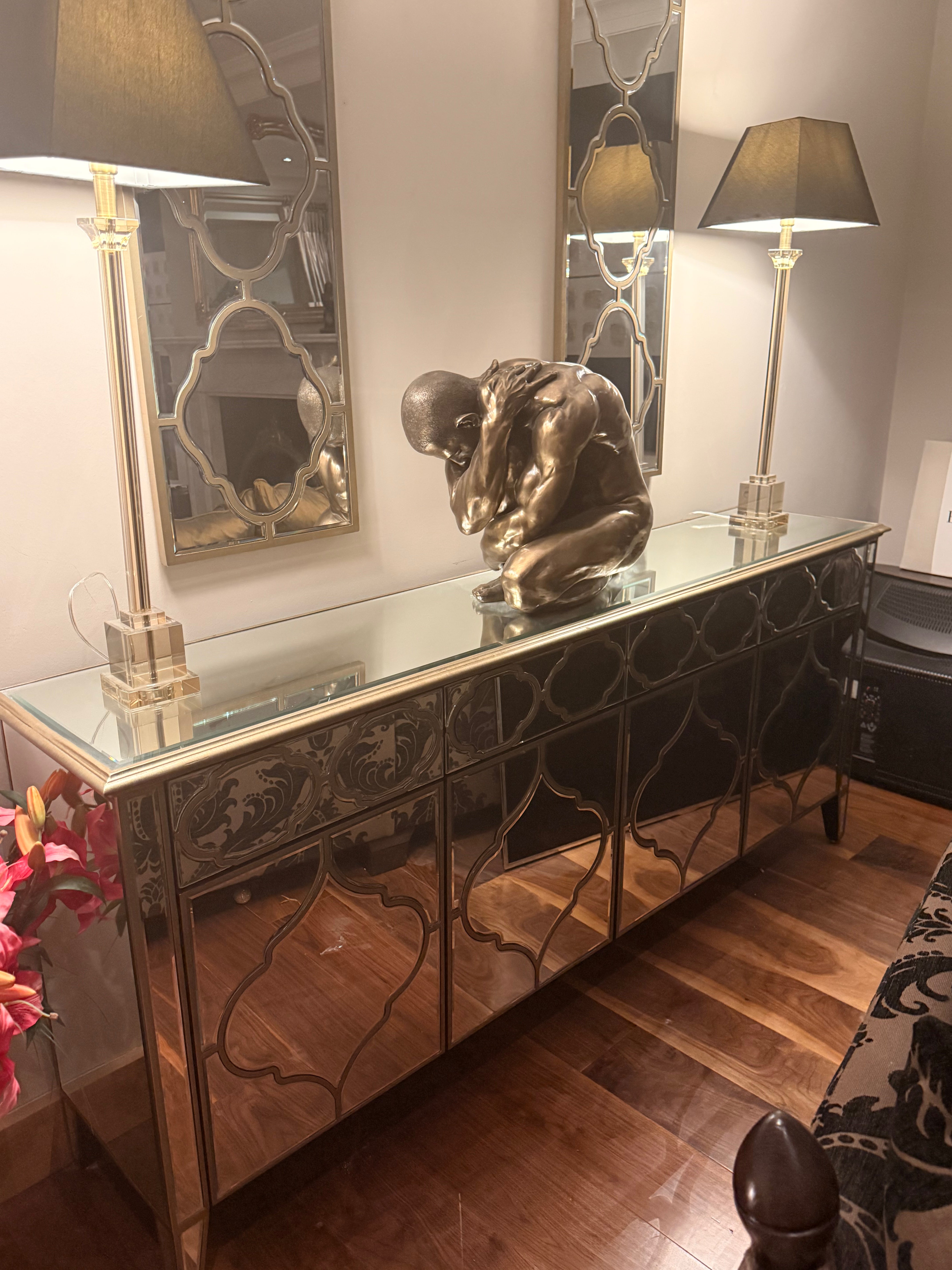 Marrakech 4 door  mirrored sideboard  half price simply fabulous luxury . Instore purchase only !
