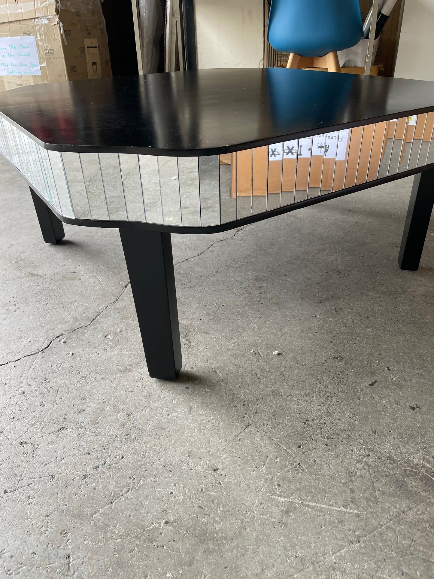 Clavier Side Table with mirrored sides REDUCED TO CLEAR TODAY ! collection only