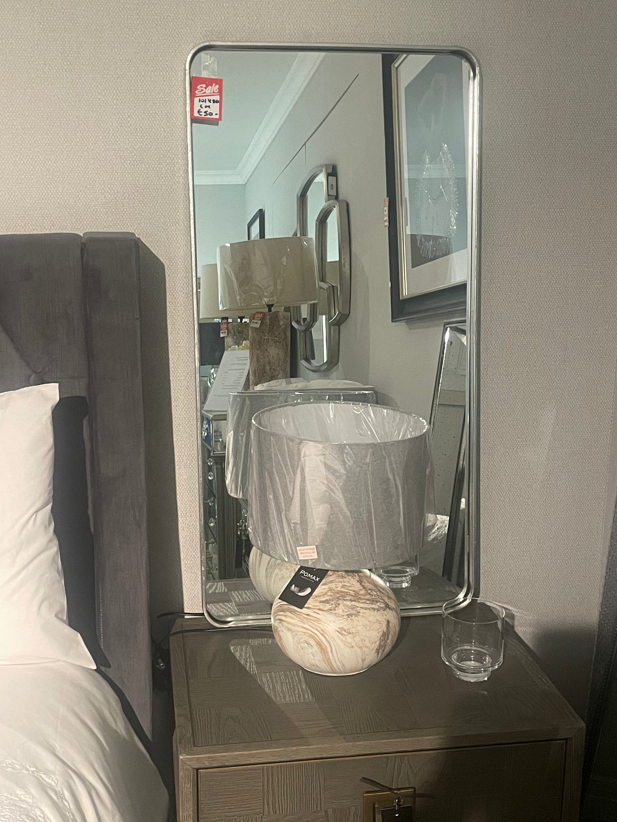 Metal framed contemporary mirrors  101 x50 cm reduced pay instore only ( minimum purchase )