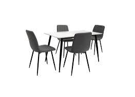 Regal marble effect dining table from €149.95 ! choice of colours/Size 130 cm or 160 cm . Options also with 4 chairs or 2 plus bench. Pay Instore only