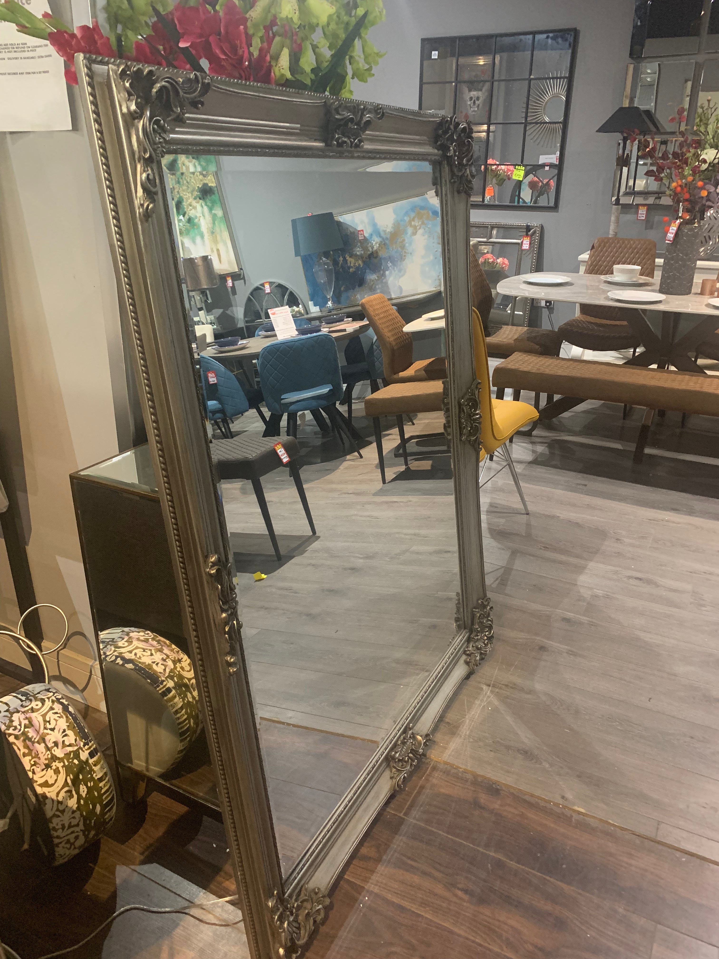 Oversized Perry French mirror  Last 1   on disposal clearance with massive reduction . Instore purchase