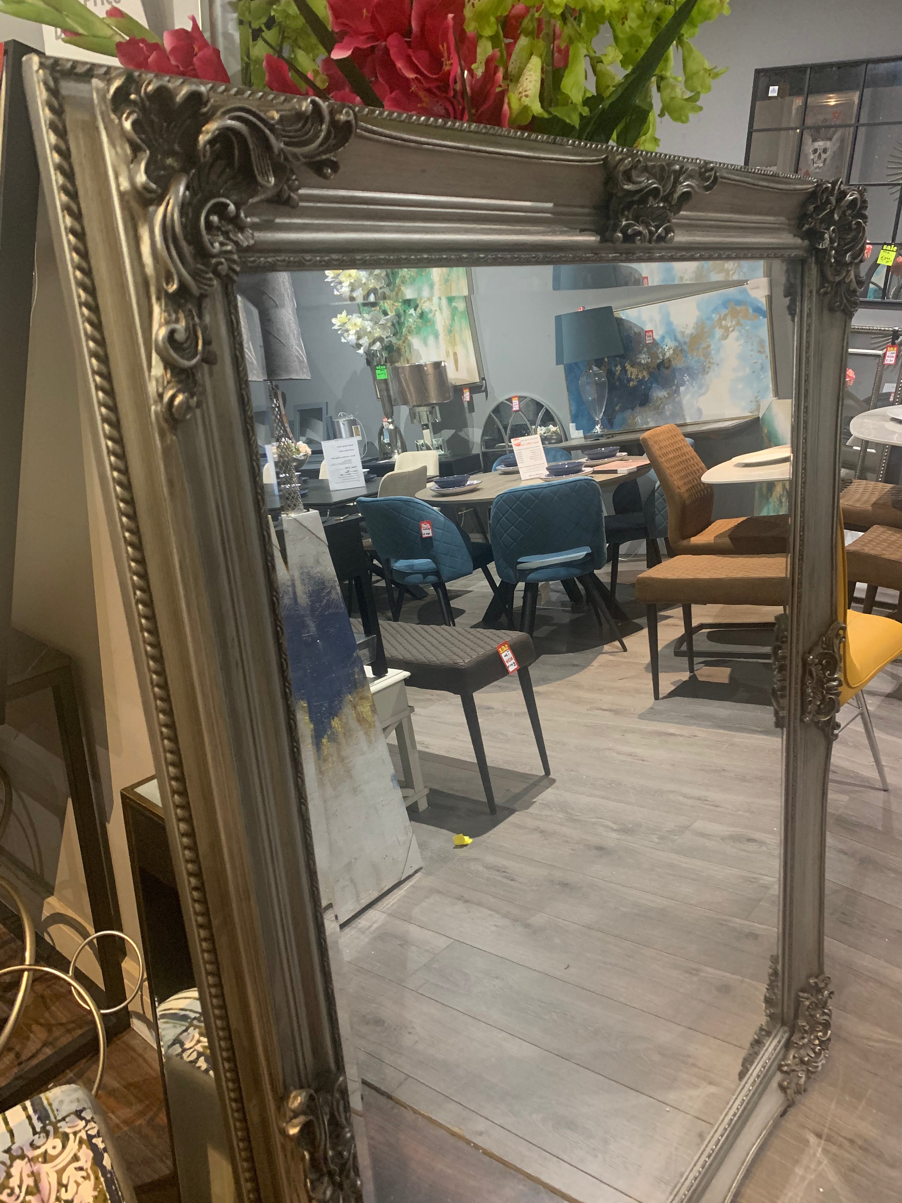 Oversized Perry French mirror  Last 1   on disposal clearance with massive reduction . Instore purchase