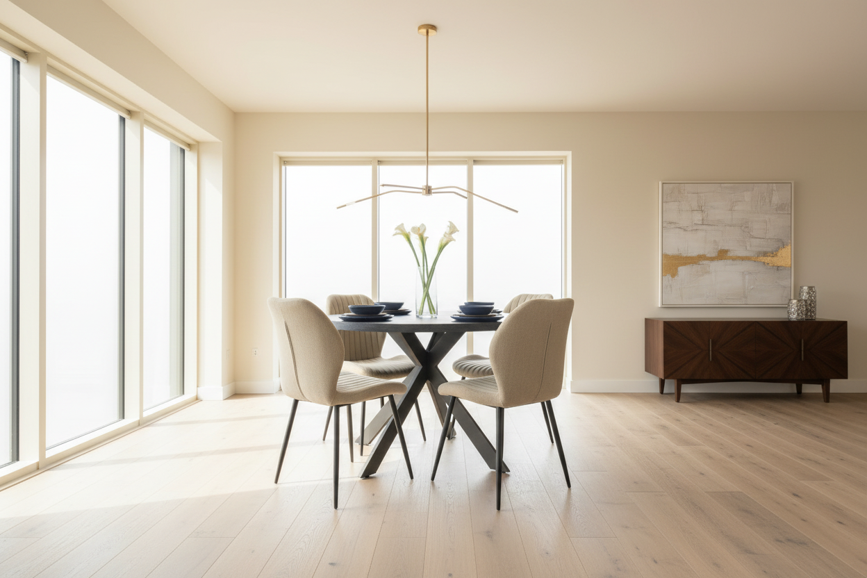 Conway  dining chair in neutral water repellant stone colour fabric reduced €69.95 Instore only